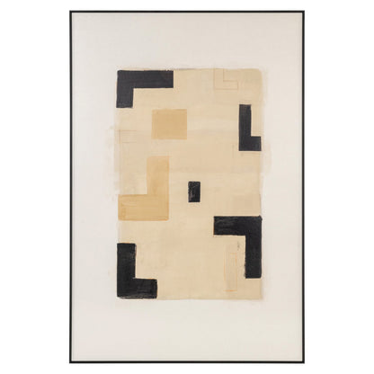 Wandkunst Vortex beige links