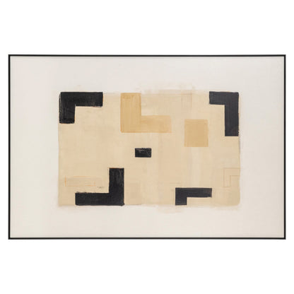 Wandkunst Vortex beige links