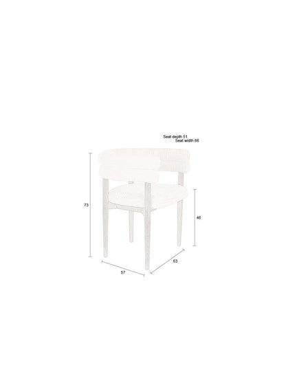 Dining Chair Sela Off White