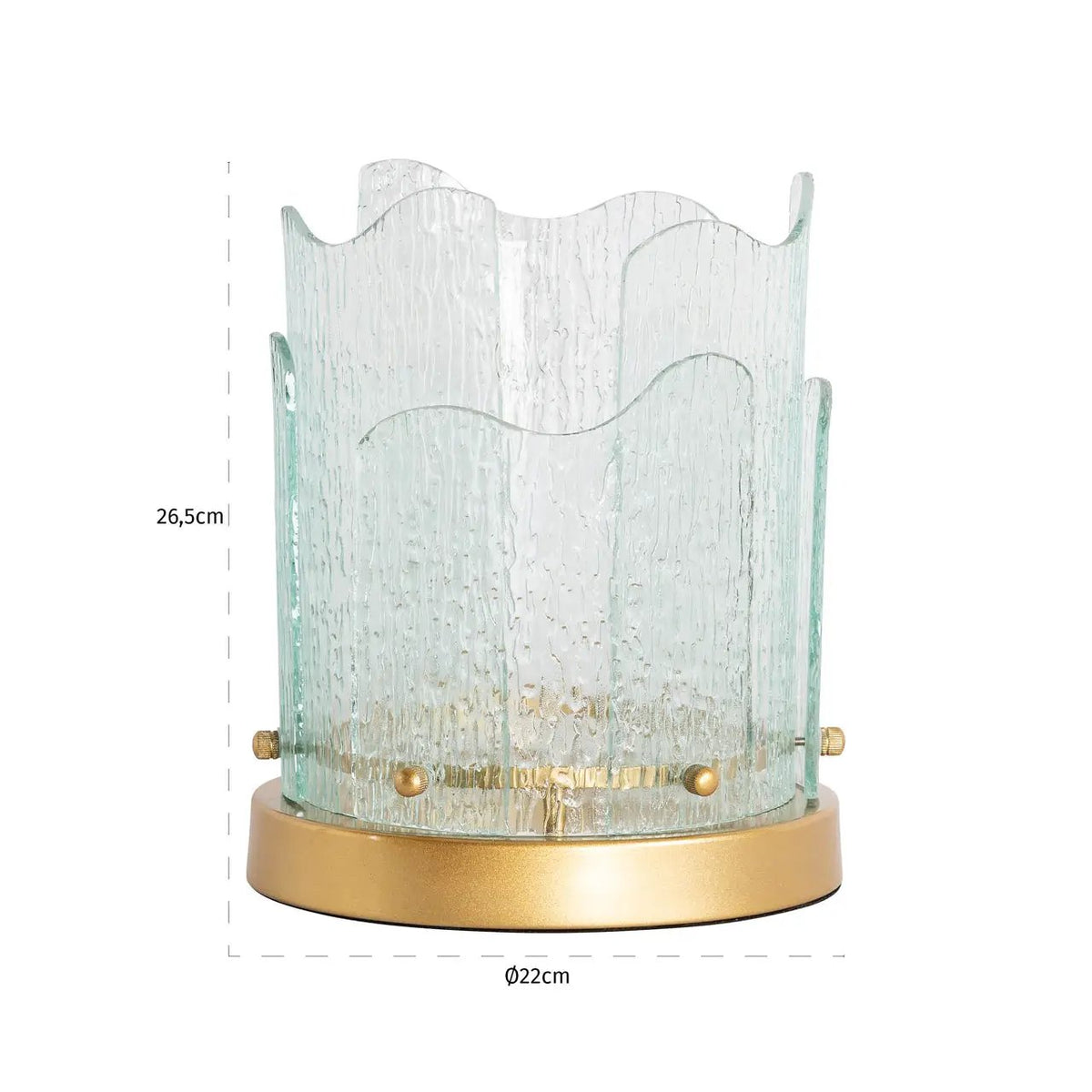 Windlicht Danila goud klein by Richmond Interiors