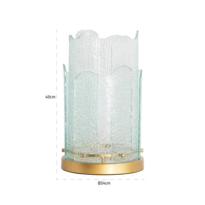 Windlicht Danila goudkleurig groot by Richmond Interiors