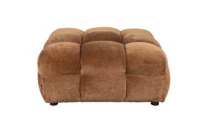 Hocker Hackman Velours Cognac