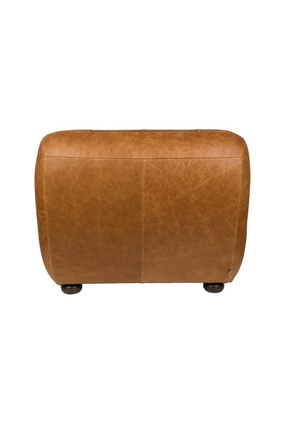 Fauteuil Wyatt Wax Leather Cognac by Dutchbone