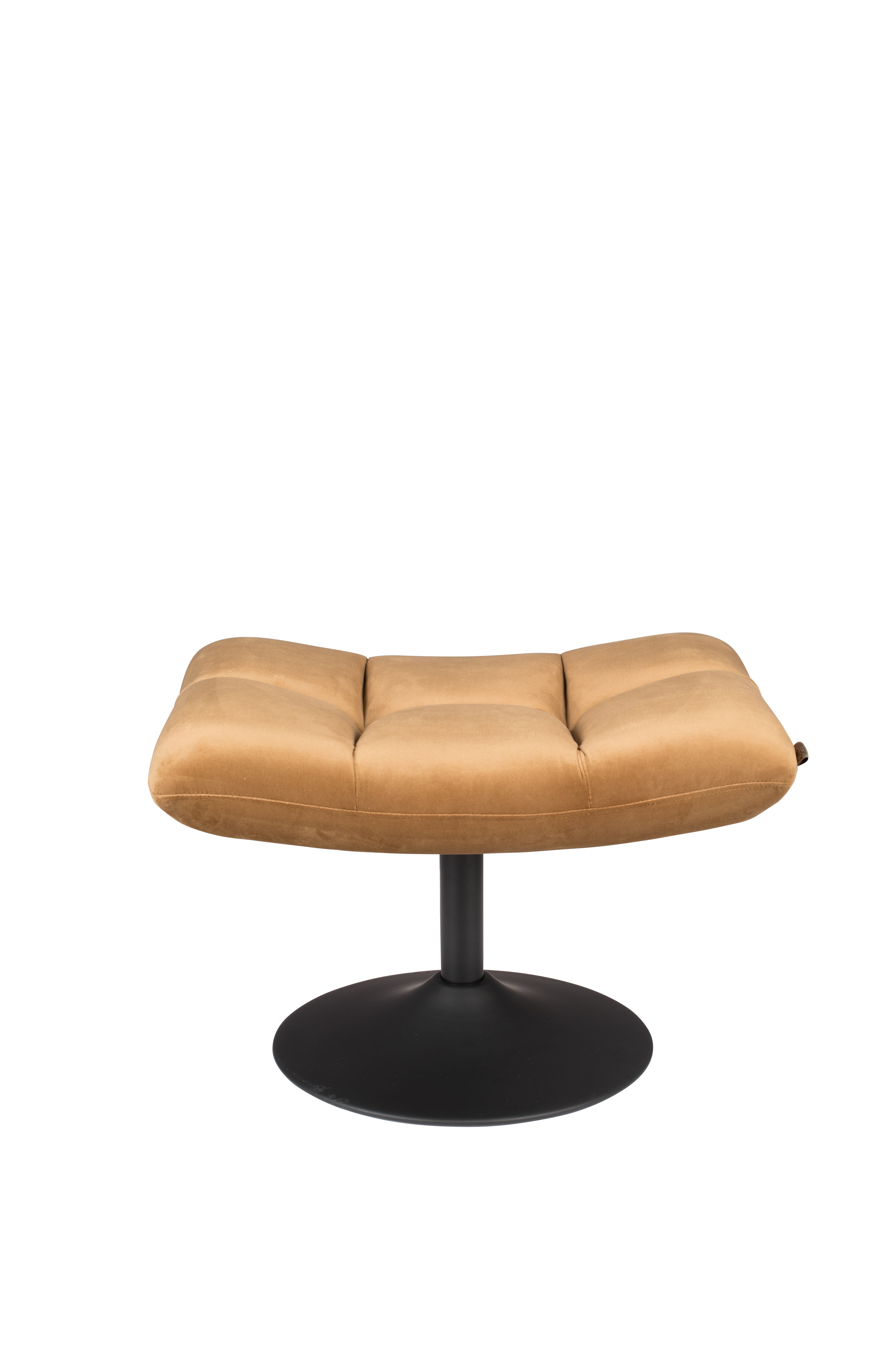 Hocker Bar Velvet Golden Brown