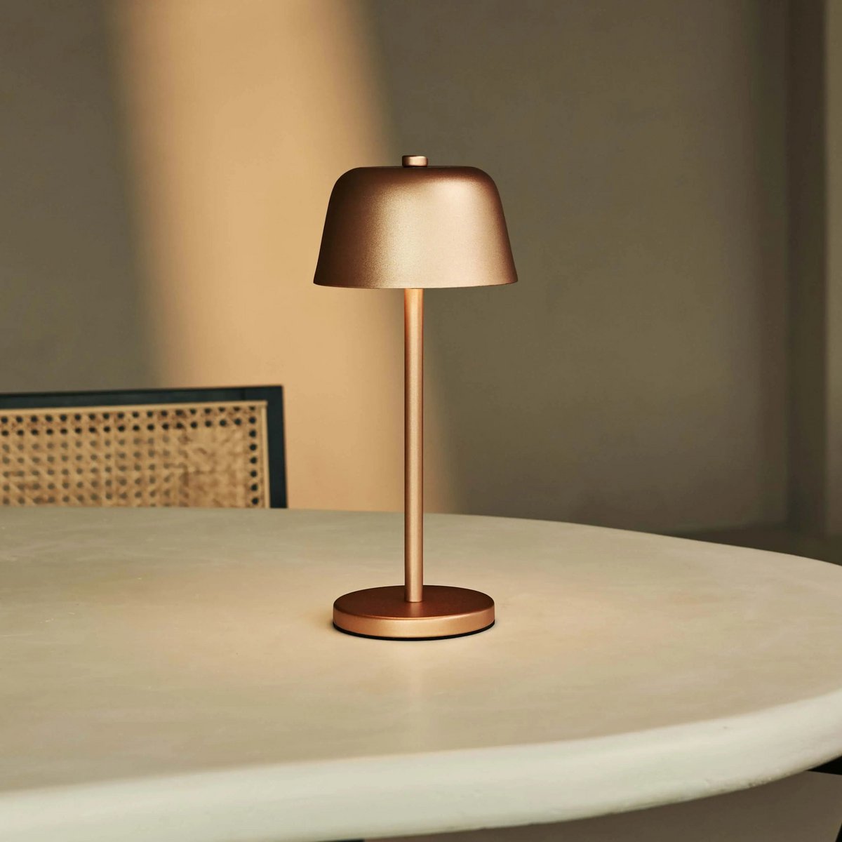 Tafellamp oplaadbaar Anton Koperen