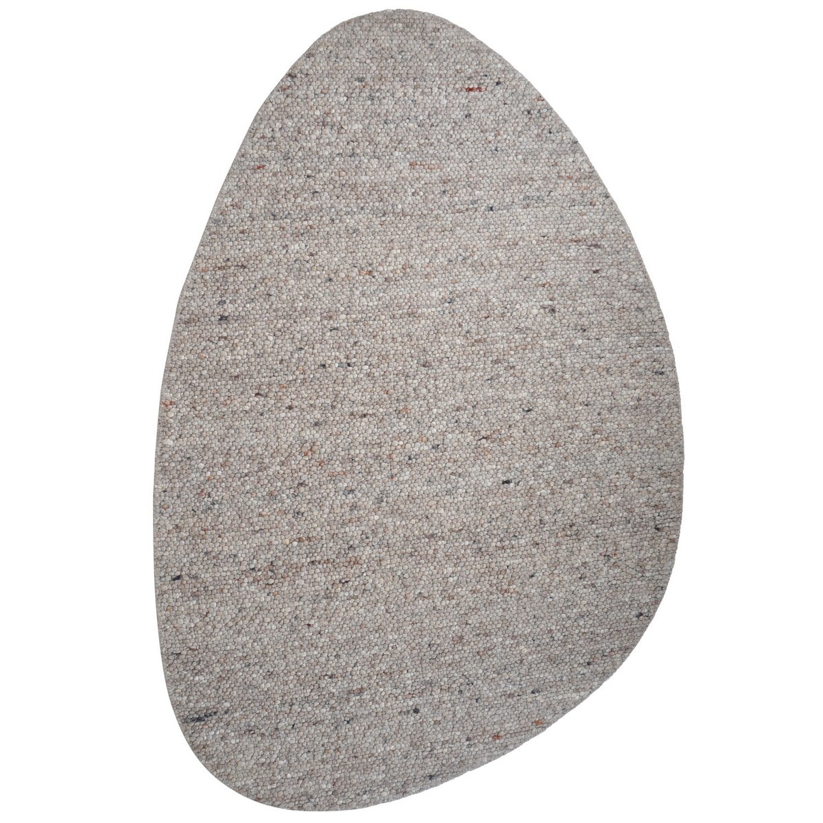 Vloerkleed Stone Donker Beige - Kiezelvormig 160 x 230 cm