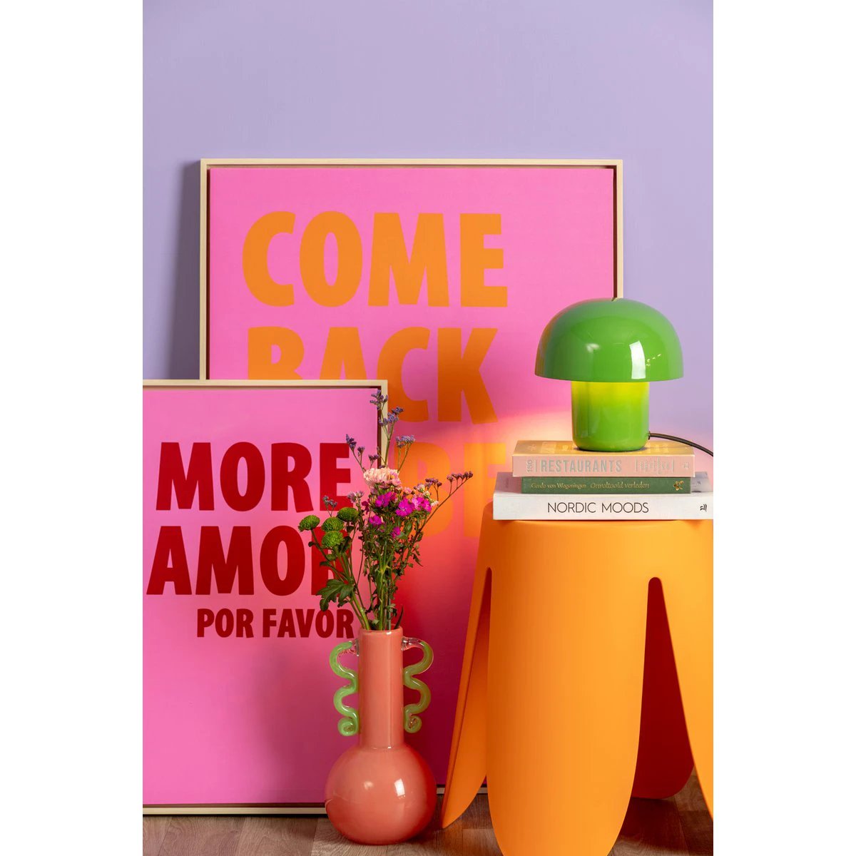 Tafellamp Dikke Paddestoel Mini Groen by Leitmotiv