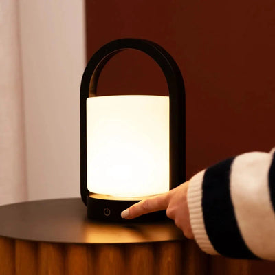 Tafellamp oplaadbaar George donkerbruin hout by Tavellio - Amsterdam