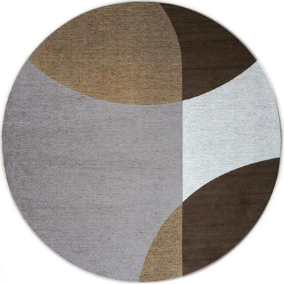 Vloerkleed Eli Brown ø160 cm by Veer Carpets