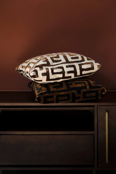 Kussen Lane Beige/Brown by Dutchbone