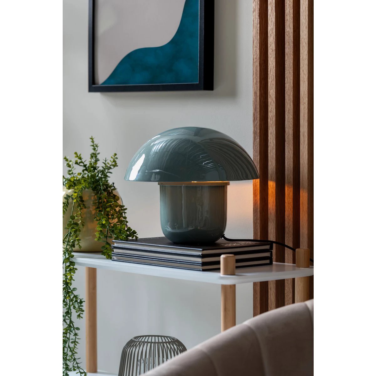 Tafellamp Dikke Paddestoel Blauw by Leitmotiv