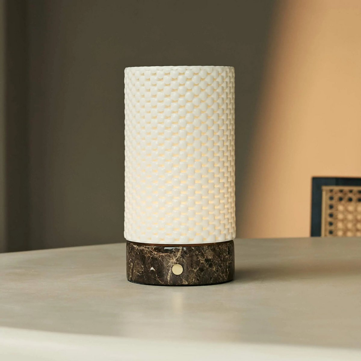 Tafellamp oplaadbaar Luna marmeren