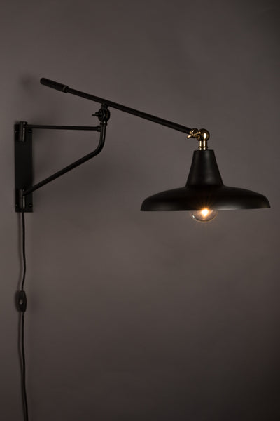 Wandlamp Hector Black by Dutchbone