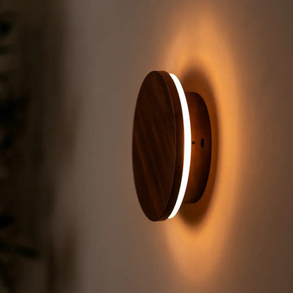 Wandlamp Oplaadbaar Lou Walnoot