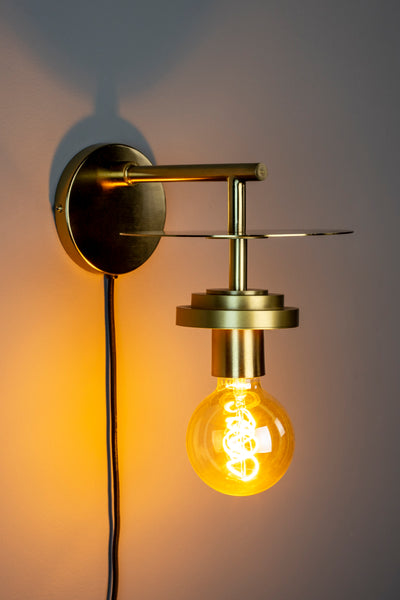 Wandlamp Aden Brass by Dutchbone