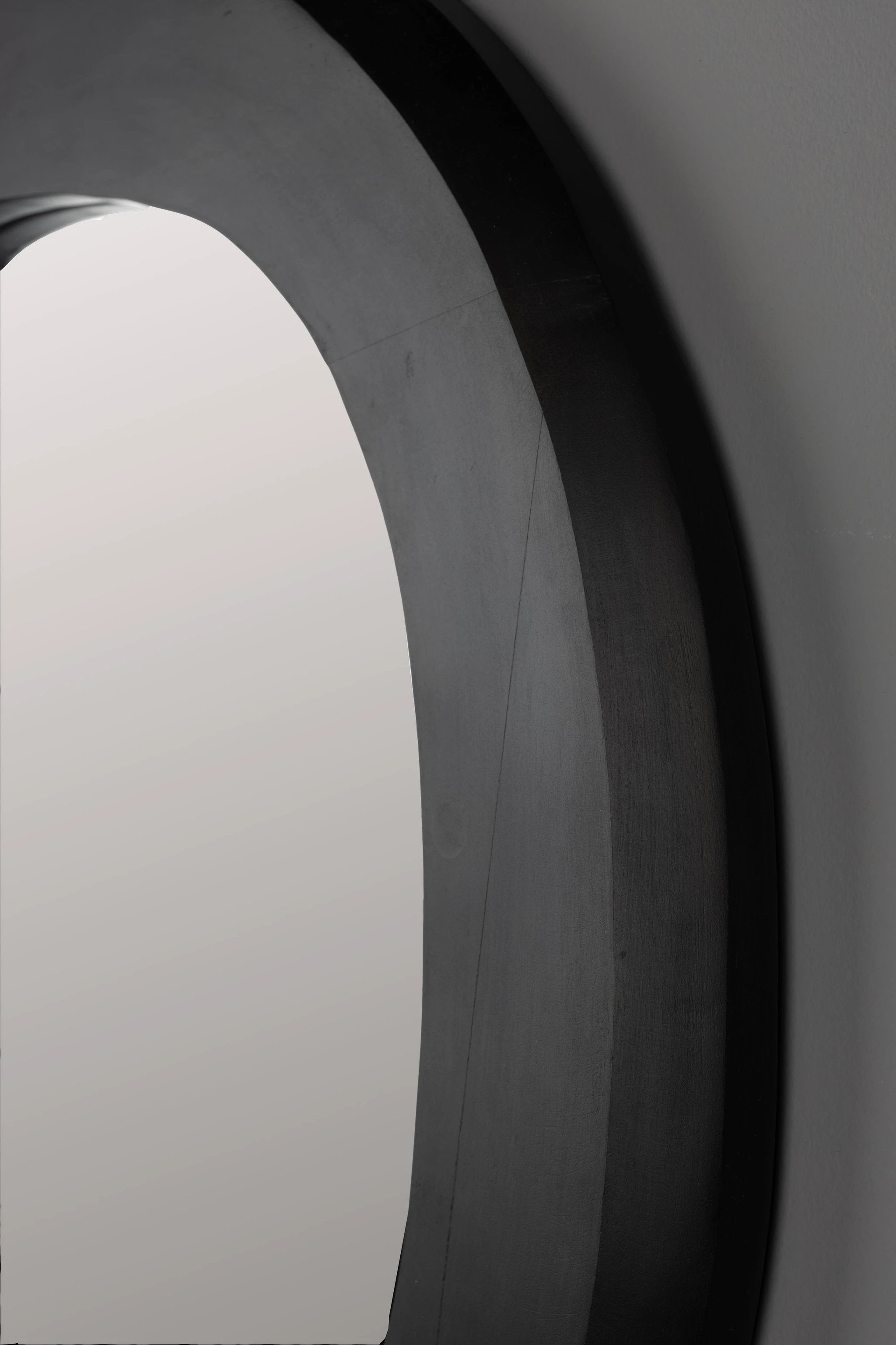 Spiegel Aren Wood Black L by Dutchbone