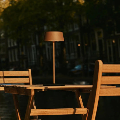 Tafellamp oplaadbaar Hugo Mokka Bruin