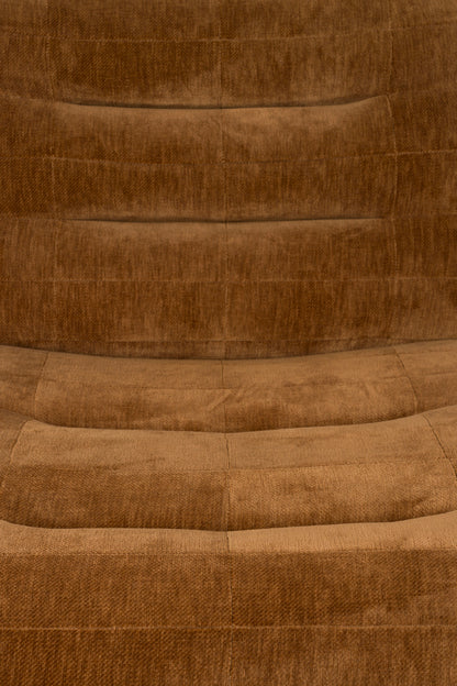 Lounge Chair Wyatt Velours Cognac