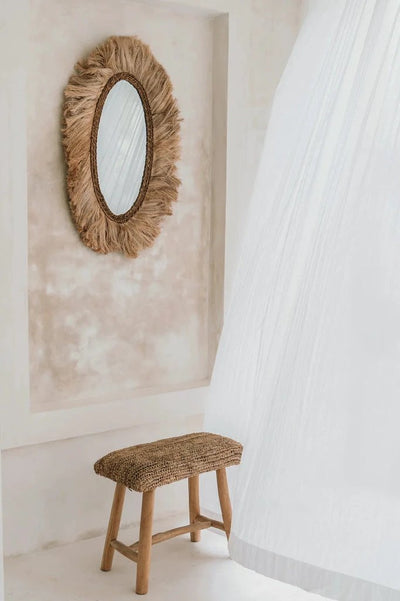 De Raffia Bank - 60cm by Bazar Bizar Antwerp