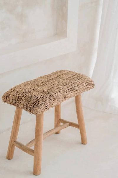 De Raffia Bank - 60cm by Bazar Bizar Antwerp