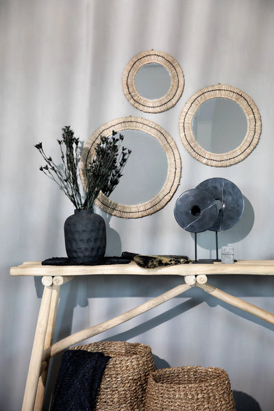 De Marmeren Disc op Stand - Zwart - L by Bazar Bizar Antwerp