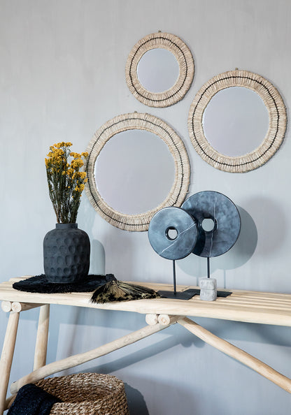 De Marmeren Disc op Stand - Zwart - L - depauwwonen