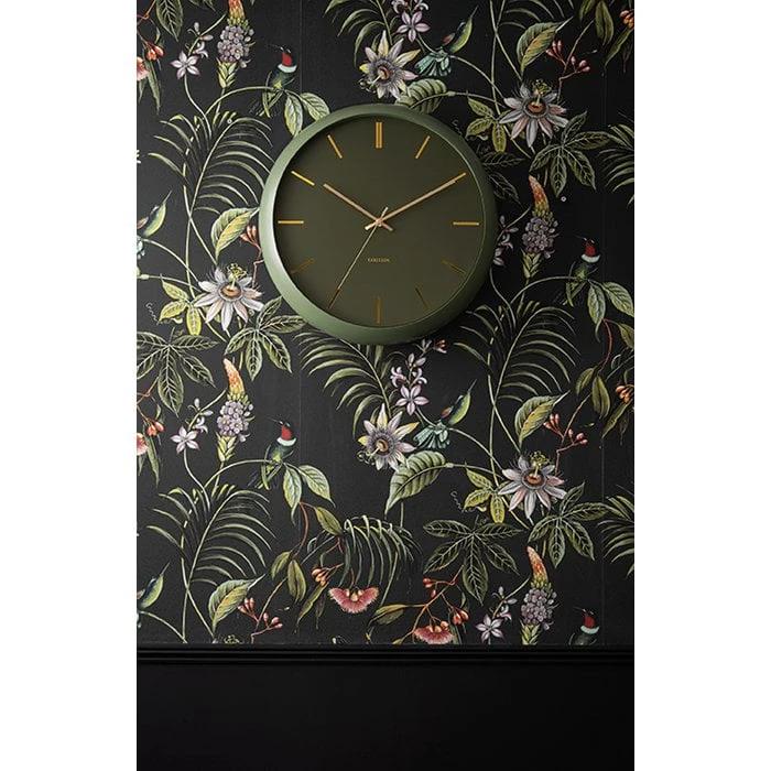 Wandklok Wereldbol Groen by Karlsson