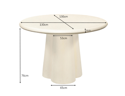 Eettafel Brix Clubs Sandy 130cm - depauwwonen