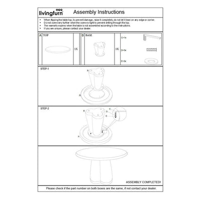 Eettafel Brix Clubs Sandy 130cm by Brix