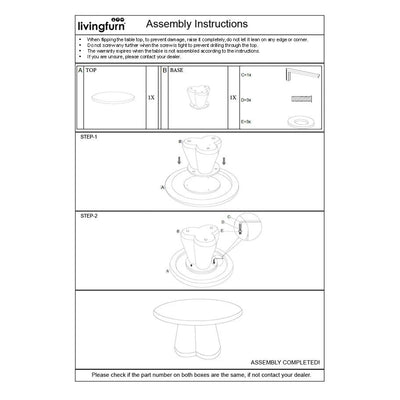 Salontafel Brix Clubs Sandy 80cm by Brix