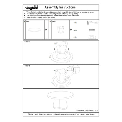 Salontafel Brix Clubs Sandy 80cm - depauwwonen