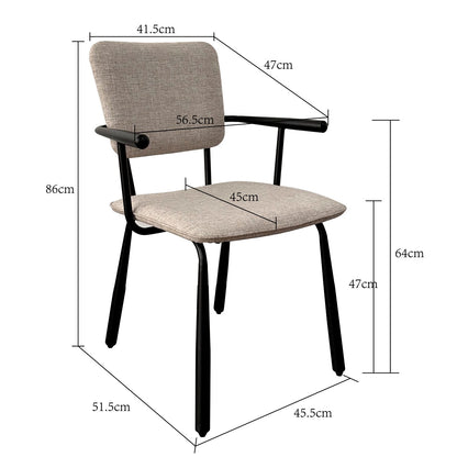 Eetkamerstoel Brix Finn Zwart (set van 2) - depauwwonen