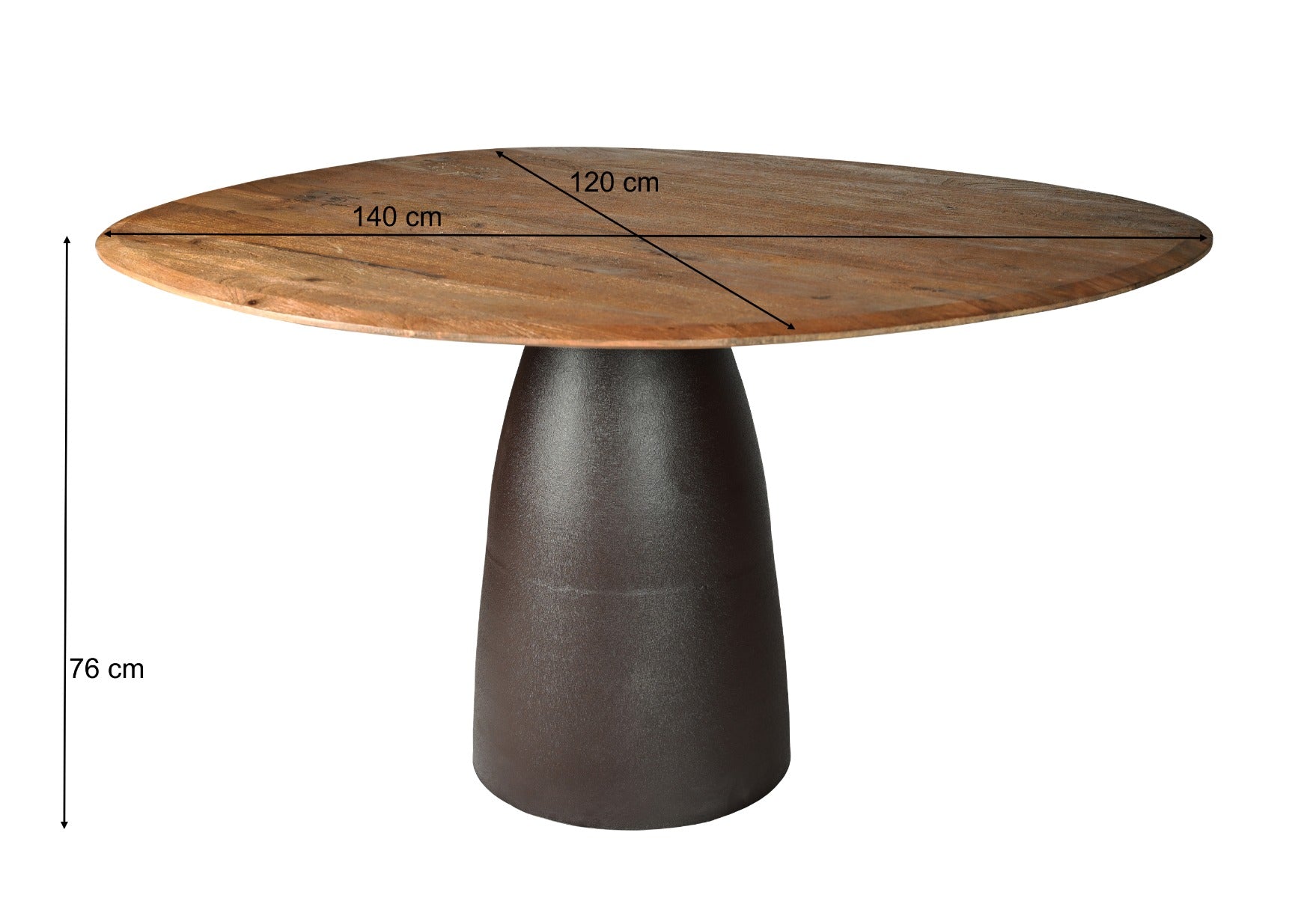 Eettafel Brix Marron Espresso 140cm - depauwwonen