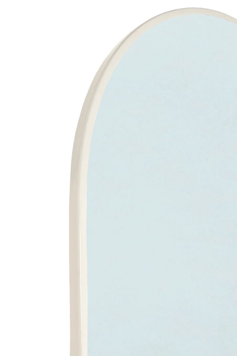 Grote Brix Lauren spiegel van 200cm met een strakke moderne rand, geschikt voor badkamer of woonkamer.