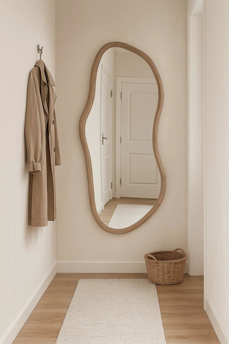 Grote Brix Sophie XL spiegel van 170 cm met een elegante rand, geschikt als decoratief en functioneel wandobject.