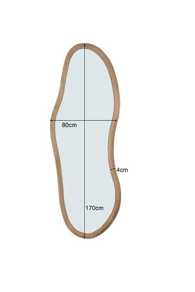 Grote spiegel Brix Sophie XL van 170 cm met een strakke rand en spiegeloppervlak voor een moderne uitstraling.