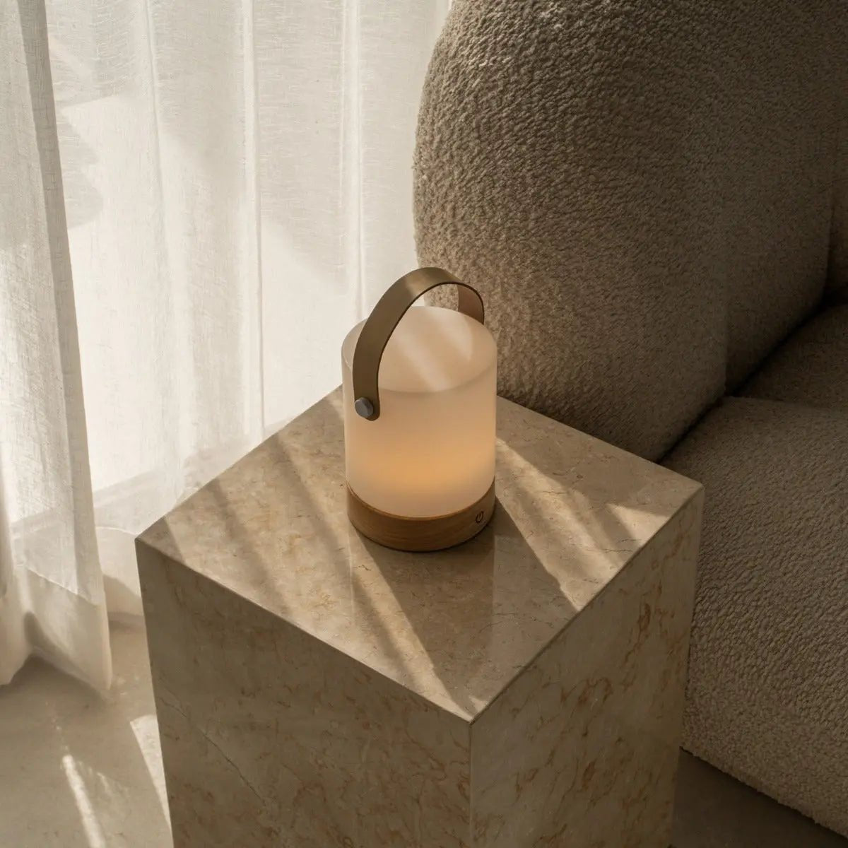 Tafellamp oplaadbaar Avery lichtbruin