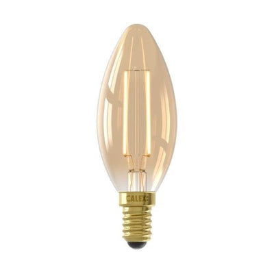 LED Filament Lamp - E14 - Kaars - Goud by Calex