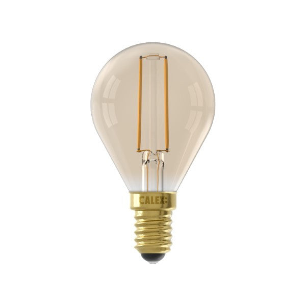 LED Filament Lamp - E14 - Kogel P45 - Goud - depauwwonen