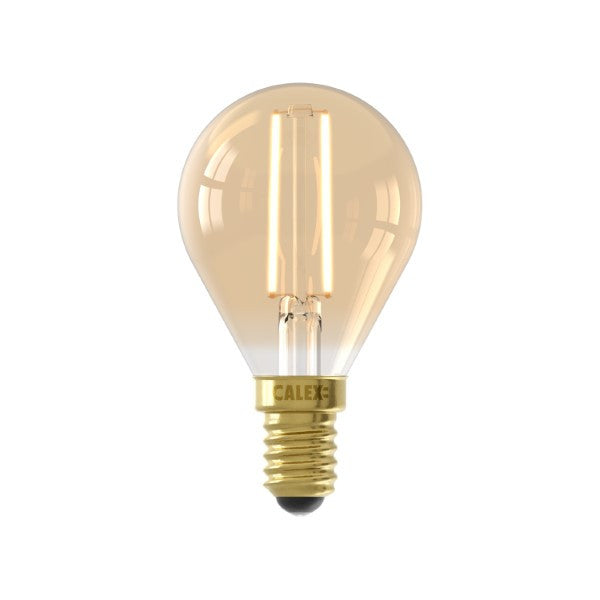 LED Filament Lamp - E14 - Kogel P45 - Goud - depauwwonen
