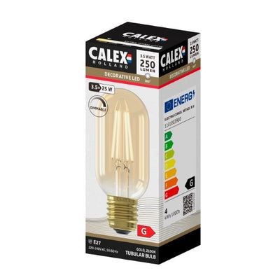 LED Filament Lamp - E27 - Buis 3.5W - Goud by Calex