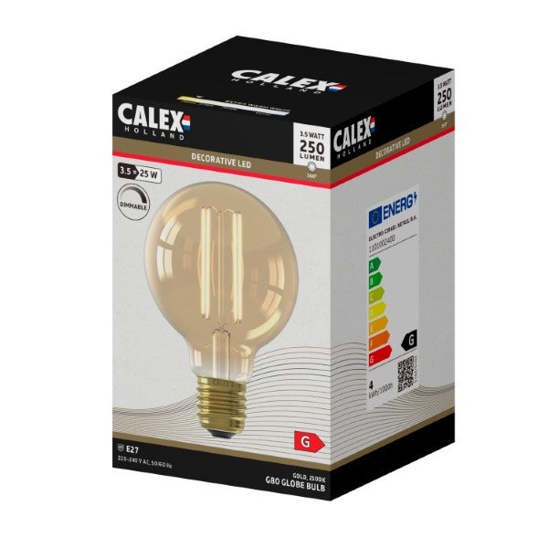 LED Filament Lamp - E27 - G80 - Goud - depauwwonen