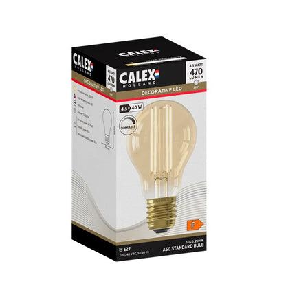 LED Filament Lamp - E27 - Peer A60 - Goud - depauwwonen