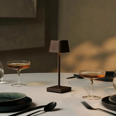 Tafellamp oplaadbaar Sarphati Mini Mokka Bruin by Tavellio - Amsterdam