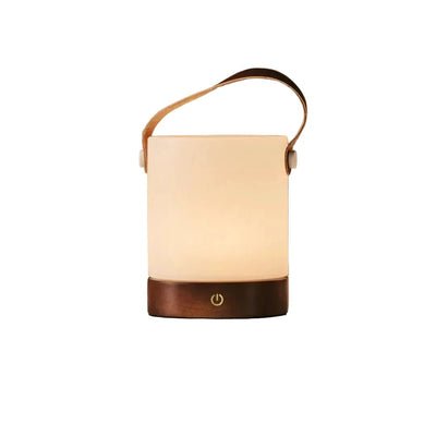 Tafellamp oplaadbaar Avery donkerbruin hout by Tavellio - Amsterdam