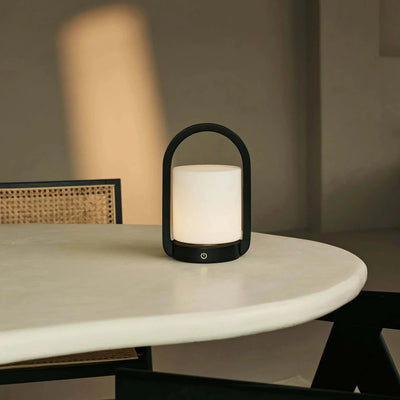 Tafellamp oplaadbaar George donkerbruin hout by Tavellio - Amsterdam