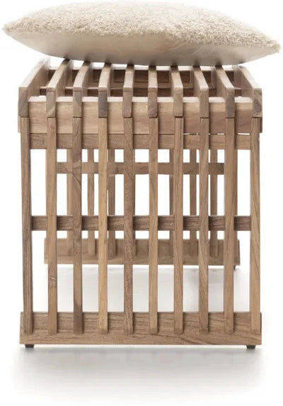 Lino bankje 96cm - 2 kleuren by Coco Maison