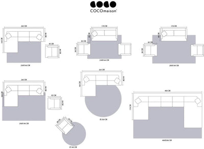 Vloerkleed Timeless Classic Karpet 190 x 290 in 3 kleuren by Coco Maison