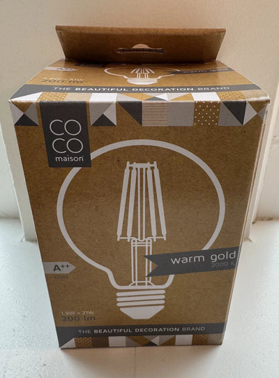 LED lamp - Bol Ø9,5 - E27- 1.9W - warm gold by Coco Maison