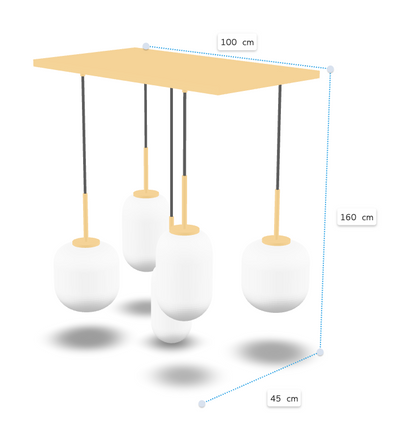 Hanglamp Milky 5L - depauwwonen